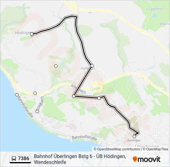 7386 Bus Line Map