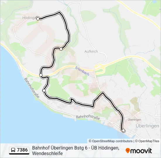 7386 Bus Line Map