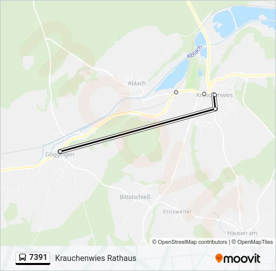 7391 Bus Line Map