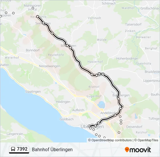 7392 Bus Line Map
