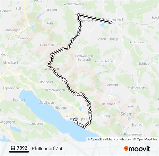 7392 Bus Line Map