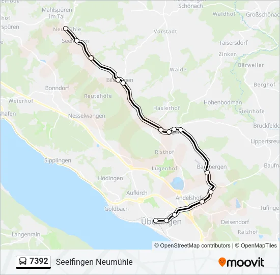 7392 Bus Line Map