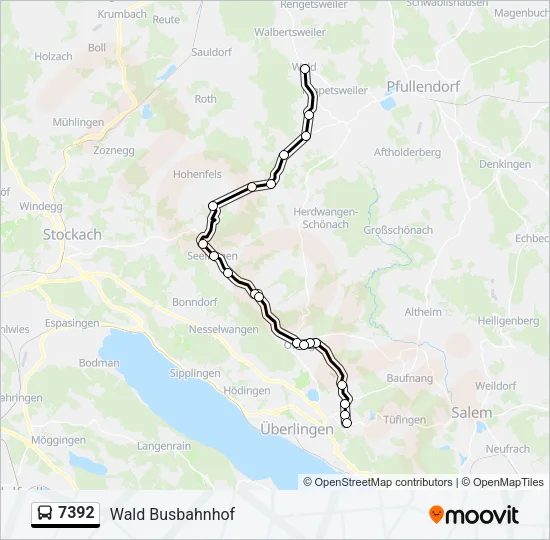 7392 Bus Line Map