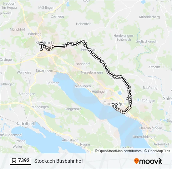 7392 Bus Line Map