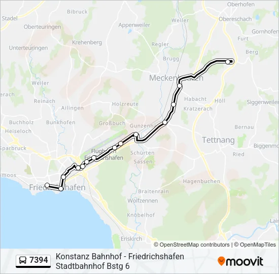 7394 Bus Line Map