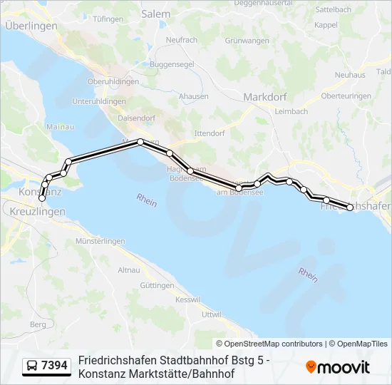 7394 Bus Line Map