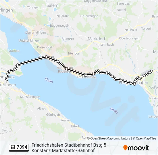 7394 Bus Line Map