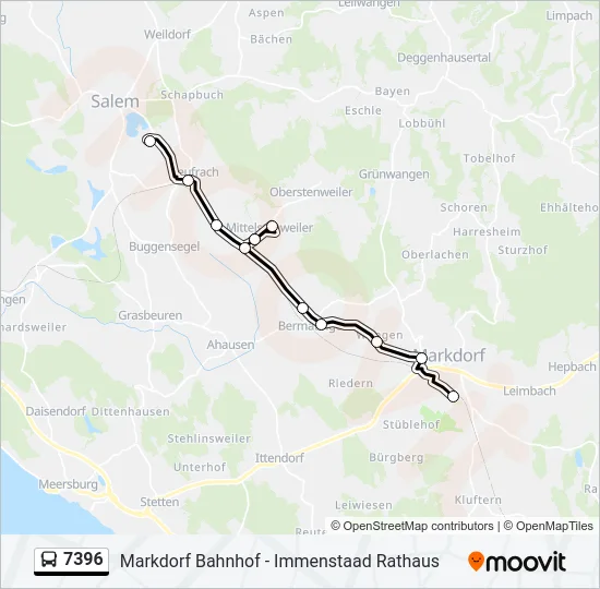 7396 Bus Line Map