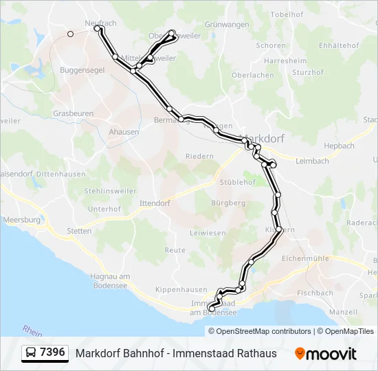 7396 Bus Line Map