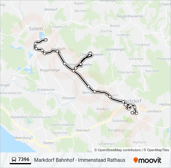 7396 Bus Line Map
