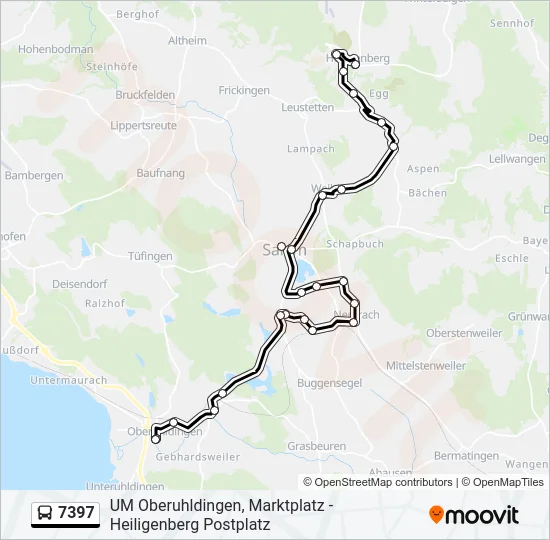 7397 Bus Line Map
