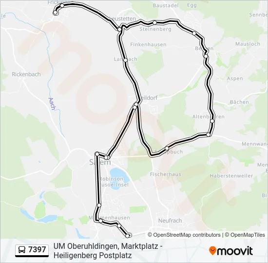 7397 Bus Line Map