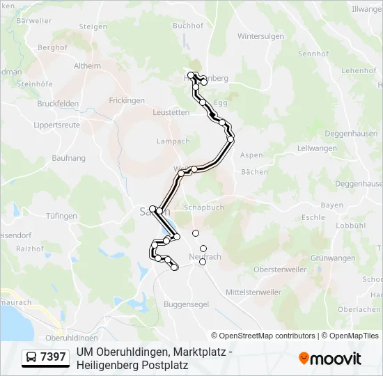 7397 Bus Line Map