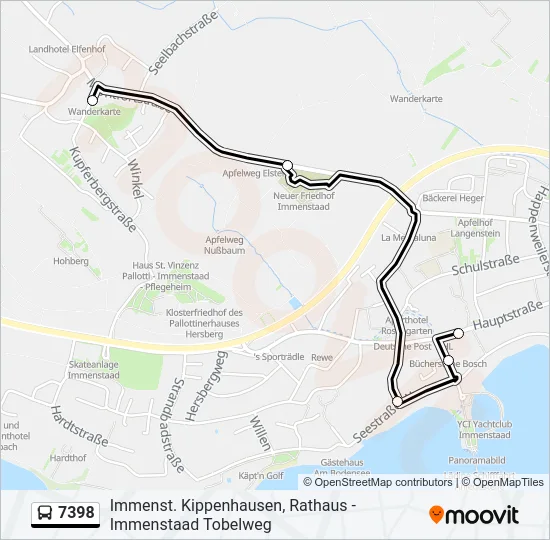 7398 Bus Line Map