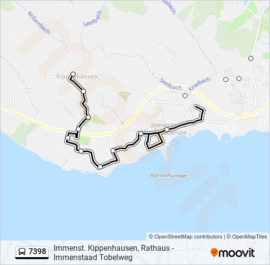 7398 bus Line Map