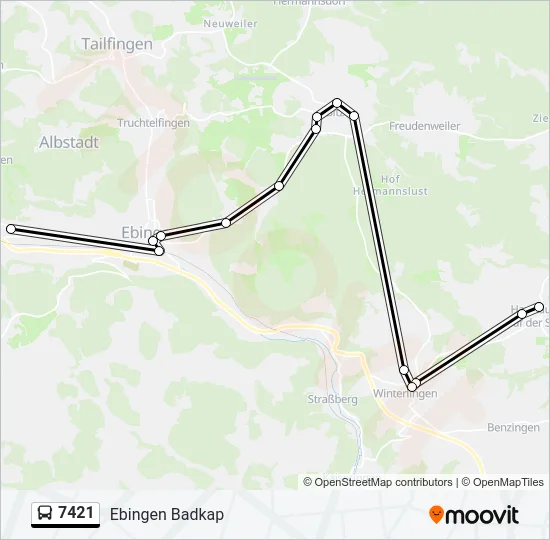 7421 Bus Line Map