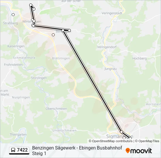 7422 Bus Line Map