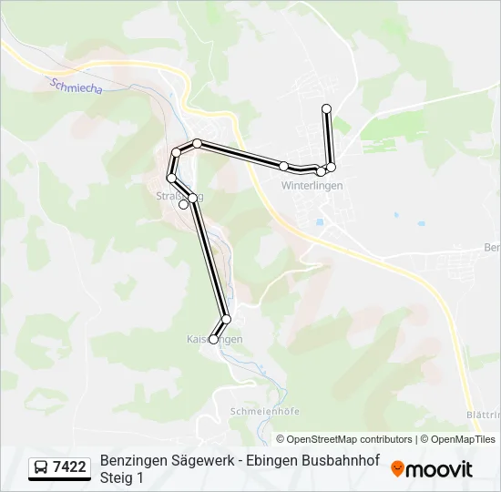 7422 Bus Line Map