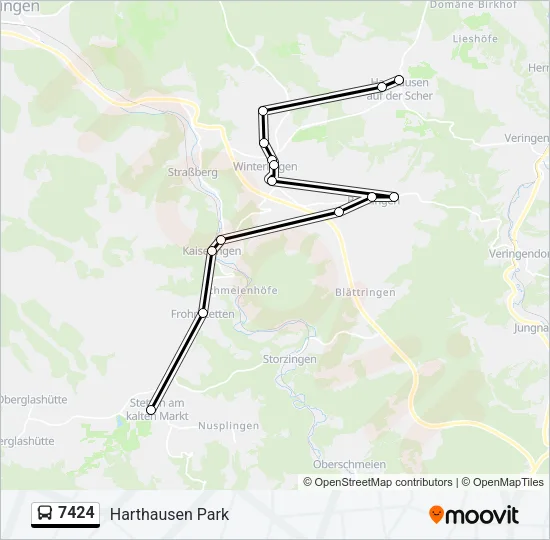7424 Bus Line Map