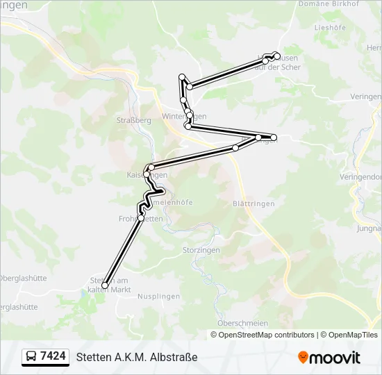 7424 Bus Line Map