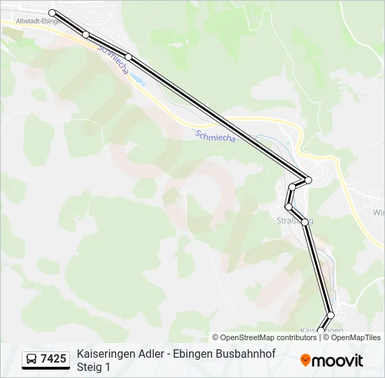 7425 Bus Line Map