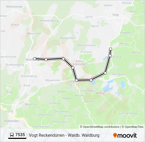 7535 Bus Line Map