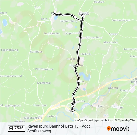 7535 Bus Line Map