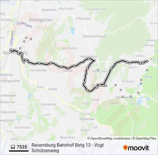 7535 Bus Line Map