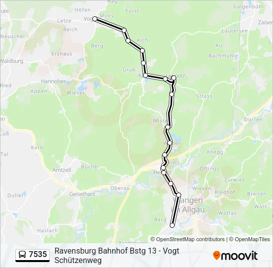 7535 Bus Line Map