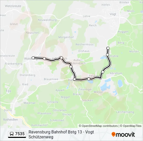 7535 Bus Line Map