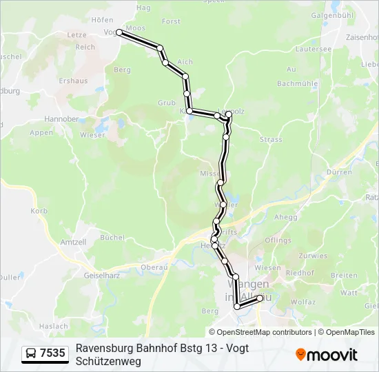 7535 Bus Line Map