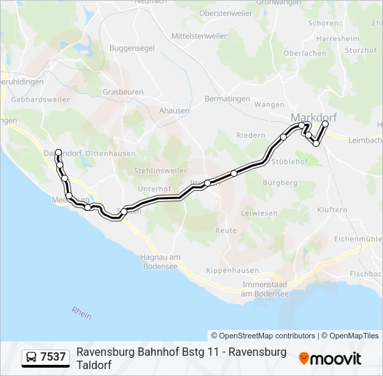 7537 Bus Line Map