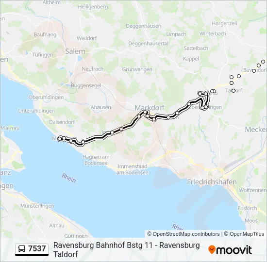 7537 Bus Line Map