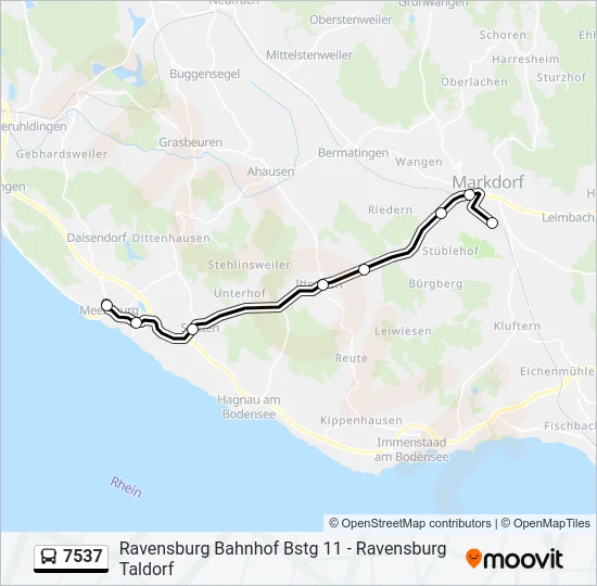 7537 Bus Line Map