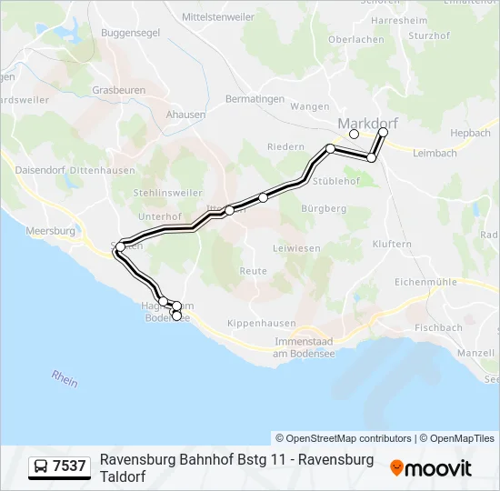 7537 Bus Line Map