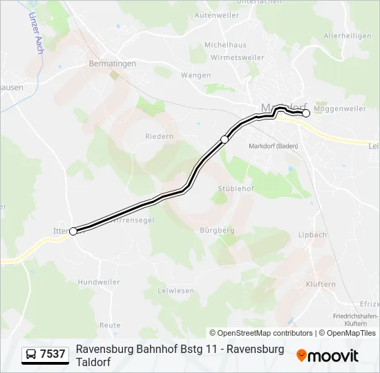 7537 Bus Line Map