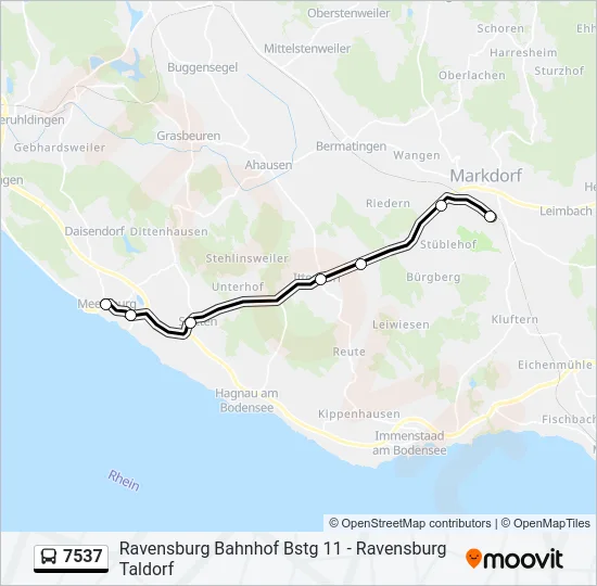 7537 Bus Line Map