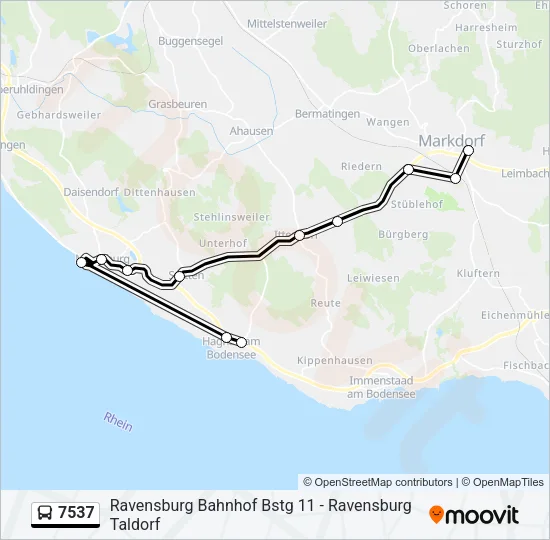 7537 Bus Line Map