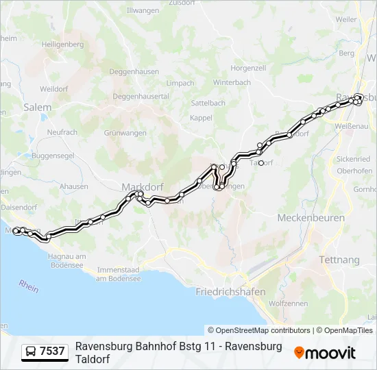 7537 Bus Line Map
