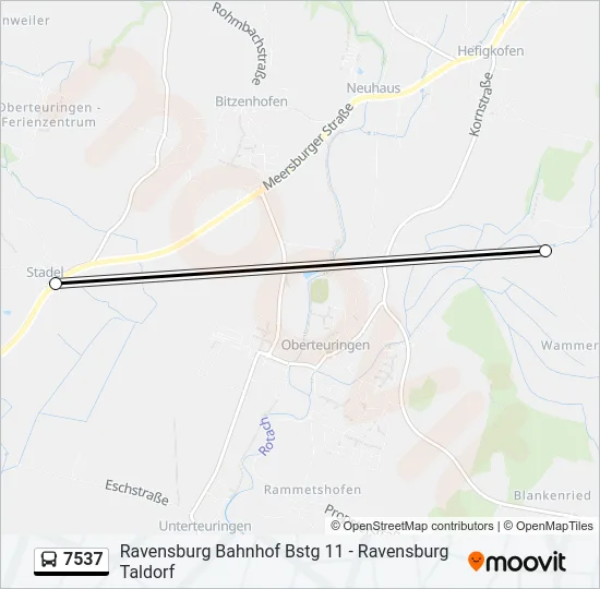 7537 Bus Line Map