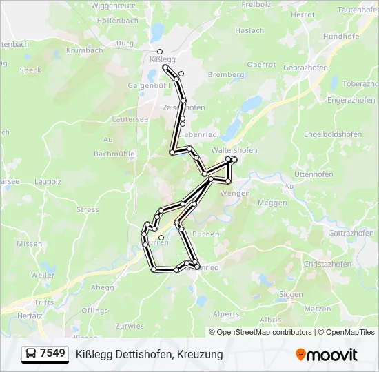 7549 Bus Line Map