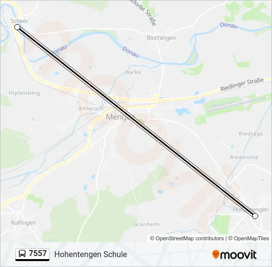 7557 Bus Line Map