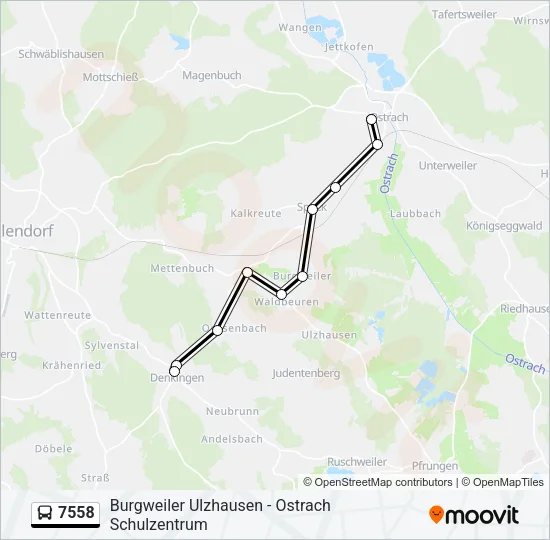 7558 Bus Line Map