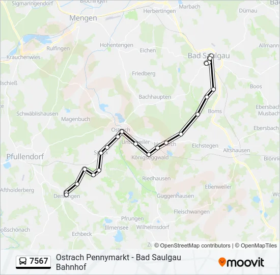 7567 Bus Line Map