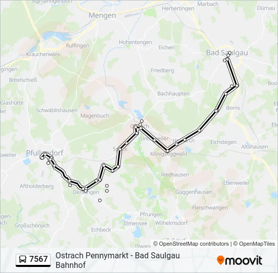 7567 Bus Line Map