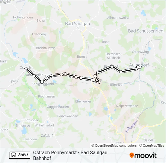 7567 Bus Line Map