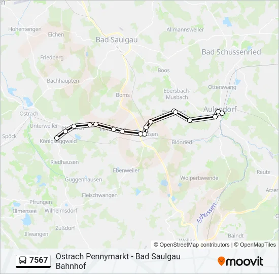 7567 Bus Line Map
