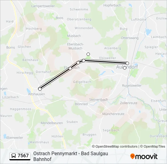 7567 Bus Line Map