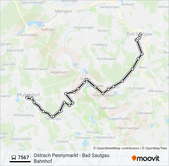 7567 Bus Line Map