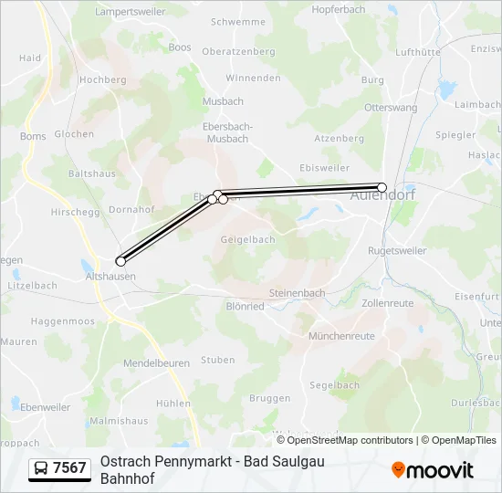 7567 Bus Line Map